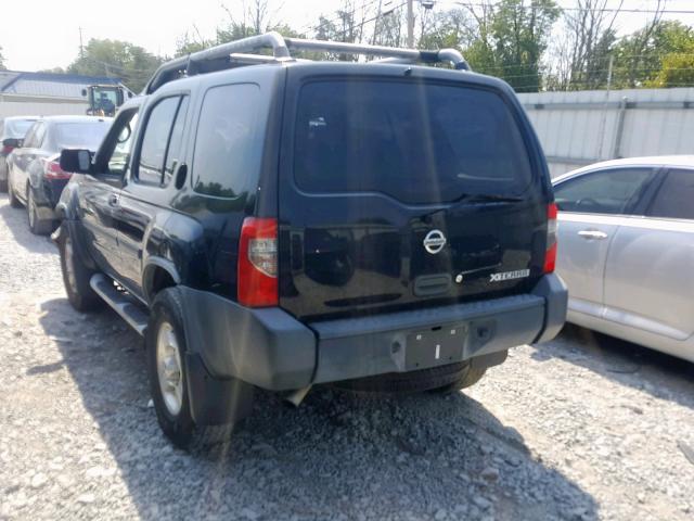 5N1ED28T63C702777 - 2003 NISSAN XTERRA XE BLACK photo 3