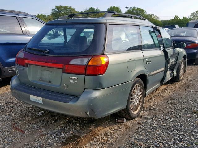 4S3BH625147303220 - 2004 SUBARU LEGACY L S GREEN photo 4