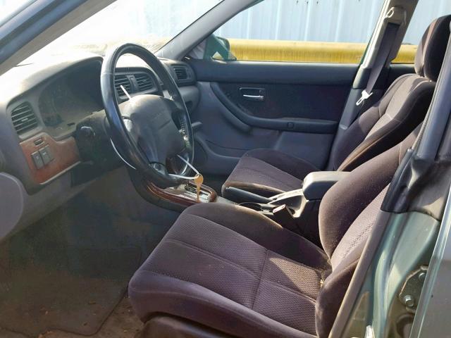 4S3BH625147303220 - 2004 SUBARU LEGACY L S GREEN photo 5