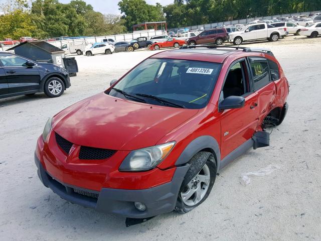 5Y2SL62894Z444503 - 2004 PONTIAC VIBE RED photo 2