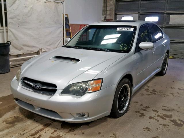 4S3BL676X56216620 - 2005 SUBARU LEGACY GT SILVER photo 2