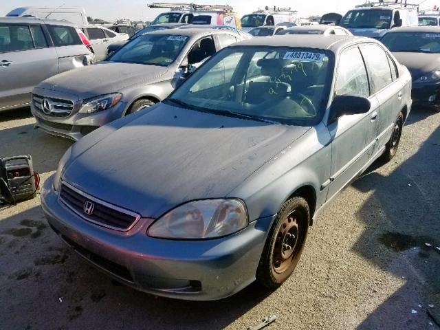 2HGEJ6611YH605465 - 2000 HONDA CIVIC BASE TEAL photo 2