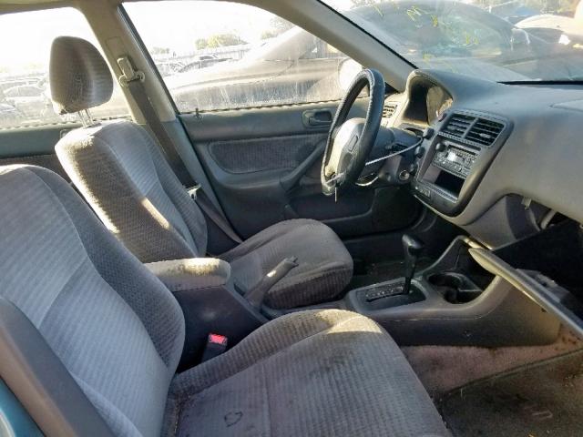 2HGEJ6611YH605465 - 2000 HONDA CIVIC BASE TEAL photo 5