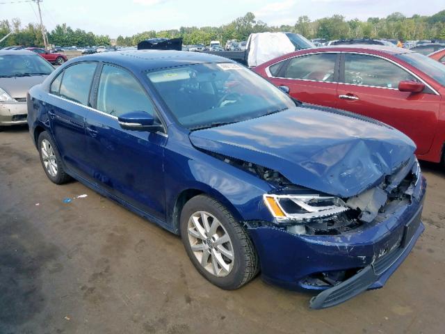 3VWDP7AJ5DM439014 - 2013 VOLKSWAGEN JETTA SE BLUE photo 1