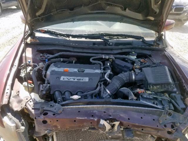 1HGCP26858A050160 - 2008 HONDA ACCORD EXL RED photo 7