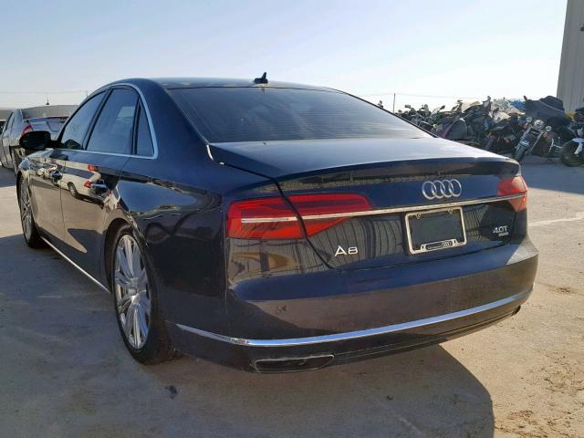 WAUJ2AFD1FN008048 - 2015 AUDI A8 QUATTRO BLACK photo 3