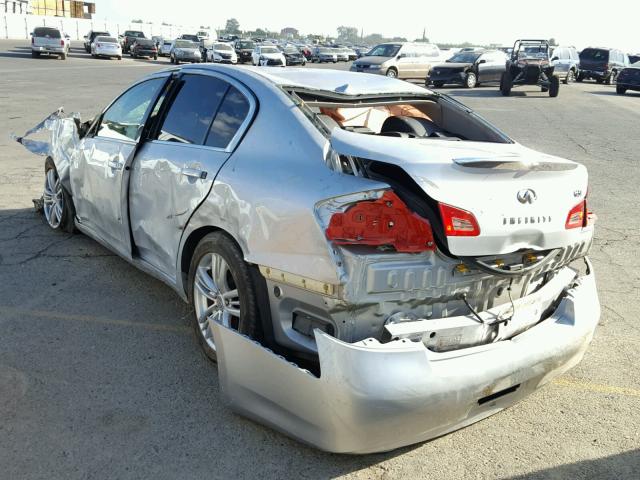 JN1CV6AP7BM503441 - 2011 INFINITI G37 BASE SILVER photo 3