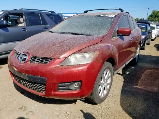 JM3ER29L270134708 - 2007 MAZDA CX-7 BURGUNDY photo 2