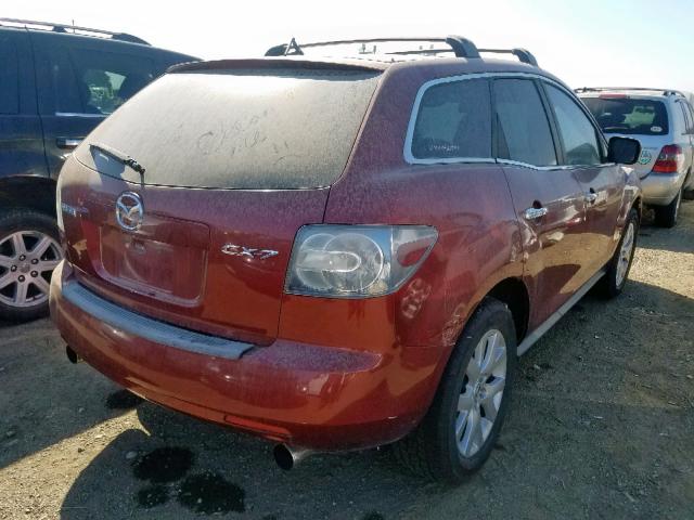 JM3ER29L270134708 - 2007 MAZDA CX-7 BURGUNDY photo 4