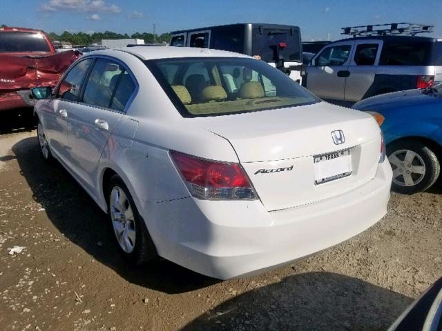 JHMCP26818C044132 - 2008 HONDA ACCORD EXL WHITE photo 3