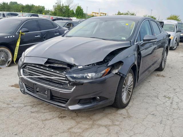 3FA6P0K97FR207615 - 2015 FORD FUSION TIT GRAY photo 2