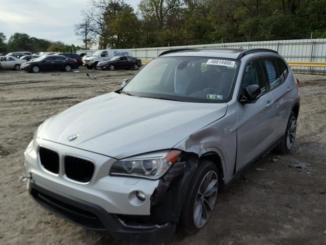 WBAVM5C56EVV93076 - 2014 BMW X1 XDRIVE3 SILVER photo 2