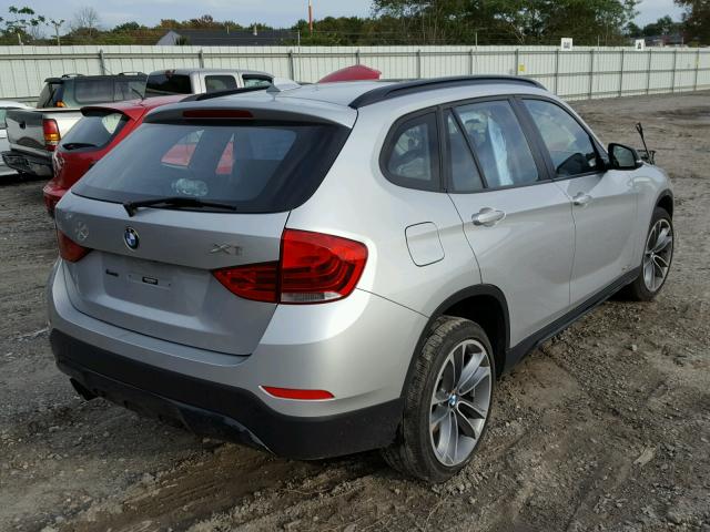 WBAVM5C56EVV93076 - 2014 BMW X1 XDRIVE3 SILVER photo 4