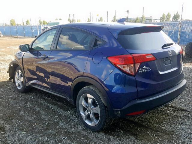 3CZRU6H55GM108842 - 2016 HONDA HR-V EX BLUE photo 3