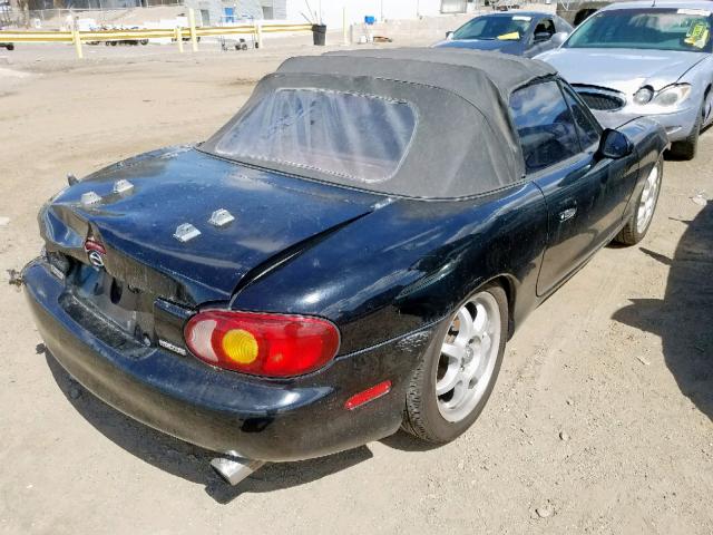 JM1NB353910203717 - 2001 MAZDA MX-5 MIATA BLACK photo 4