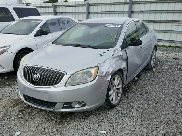 1G4PP5SK3C4145841 - 2012 BUICK VERANO SILVER photo 2