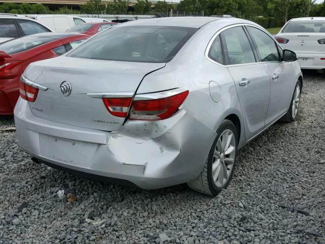 1G4PP5SK3C4145841 - 2012 BUICK VERANO SILVER photo 4