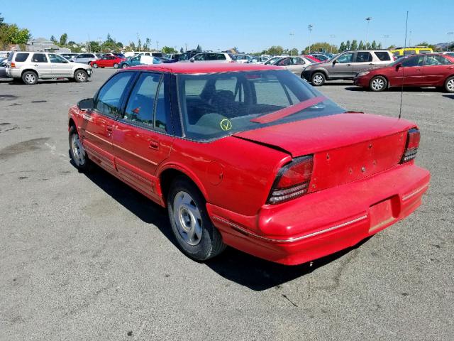 1G3WH54T7ND371287 - 1992 OLDSMOBILE CUTLASS SU RED photo 3