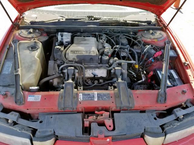 1G3WH54T7ND371287 - 1992 OLDSMOBILE CUTLASS SU RED photo 7