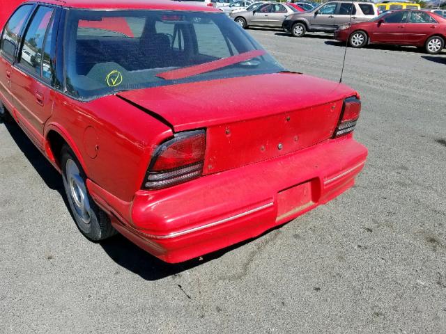 1G3WH54T7ND371287 - 1992 OLDSMOBILE CUTLASS SU RED photo 9