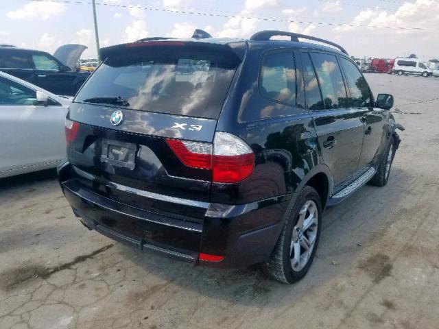 WBXPC93469WJ28538 - 2009 BMW X3 XDRIVE3 BLACK photo 4