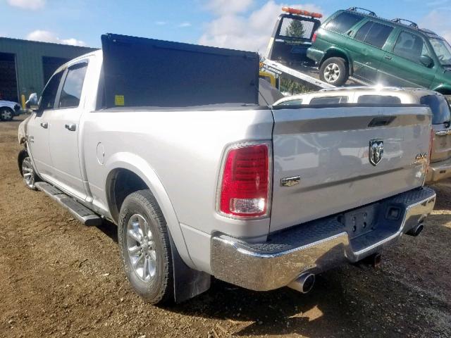 1C6RR7VMXES355939 - 2014 RAM 1500 LARAM SILVER photo 3