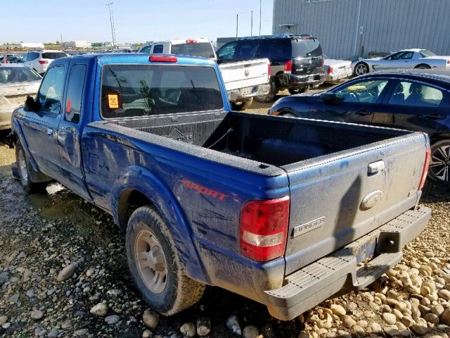 1FTYR44E99PA59820 - 2009 FORD RANGER SUP BLUE photo 3