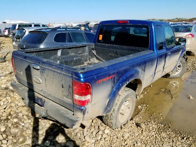 1FTYR44E99PA59820 - 2009 FORD RANGER SUP BLUE photo 4