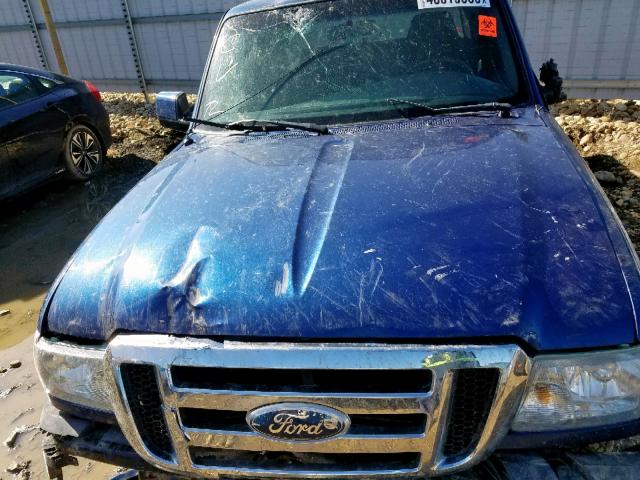 1FTYR44E99PA59820 - 2009 FORD RANGER SUP BLUE photo 7