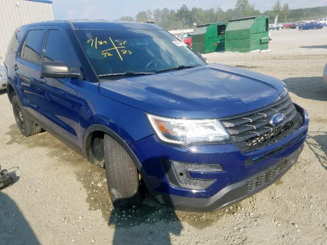 1FM5K8AR3GGA29064 - 2016 FORD EXPLORER P BLUE photo 1