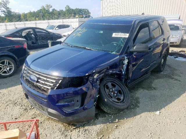 1FM5K8AR3GGA29064 - 2016 FORD EXPLORER P BLUE photo 2