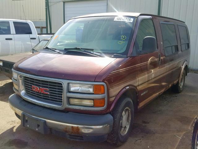 1GDFG15R1X1006019 - 1999 GMC SAVANA RV MAROON photo 2