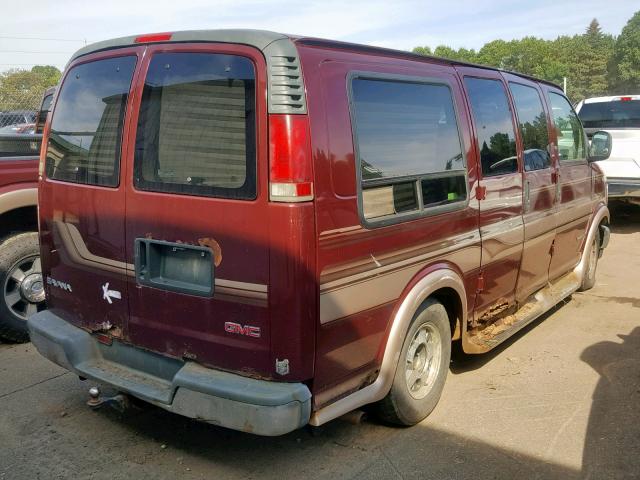 1GDFG15R1X1006019 - 1999 GMC SAVANA RV MAROON photo 4