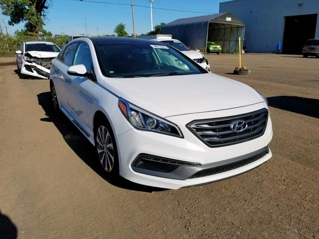 5NPE34AF6FH062375 - 2015 HYUNDAI SONATA SPO WHITE photo 1