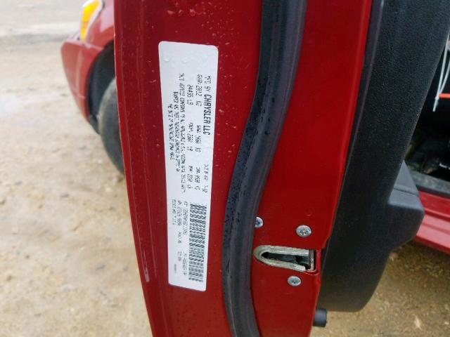 1B3HB48A39D112493 - 2009 DODGE CALIBER SX RED photo 10