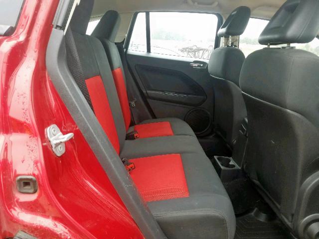 1B3HB48A39D112493 - 2009 DODGE CALIBER SX RED photo 6