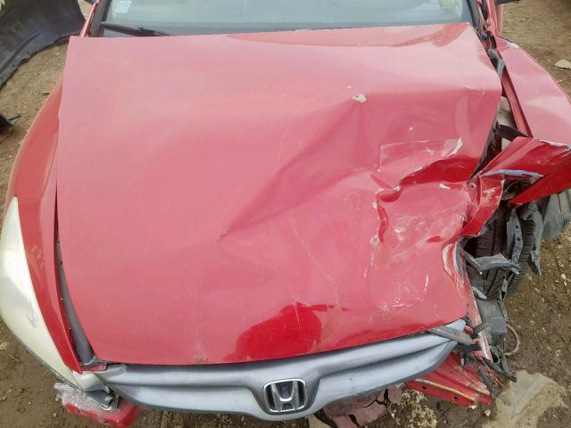 1HGCM81657A000018 - 2007 HONDA ACCORD EX RED photo 7