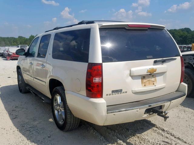 1GNSCKE03DR244464 - 2013 CHEVROLET SUBURBAN C WHITE photo 3