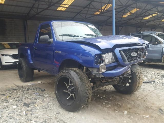 1FTYR10U34PA79839 - 2004 FORD RANGER BLUE photo 1