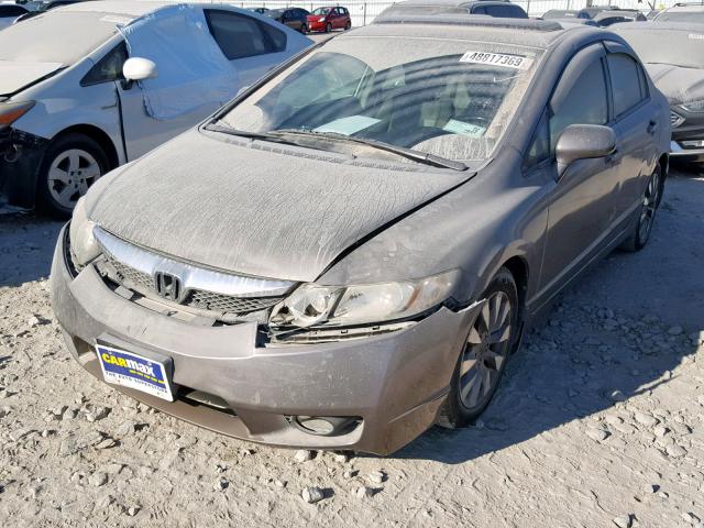 1HGFA16929L014028 - 2009 HONDA CIVIC EXL 灰色 照片 2