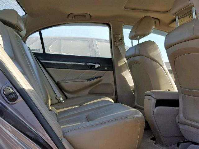 1HGFA16929L014028 - 2009 HONDA CIVIC EXL 灰色 照片 6