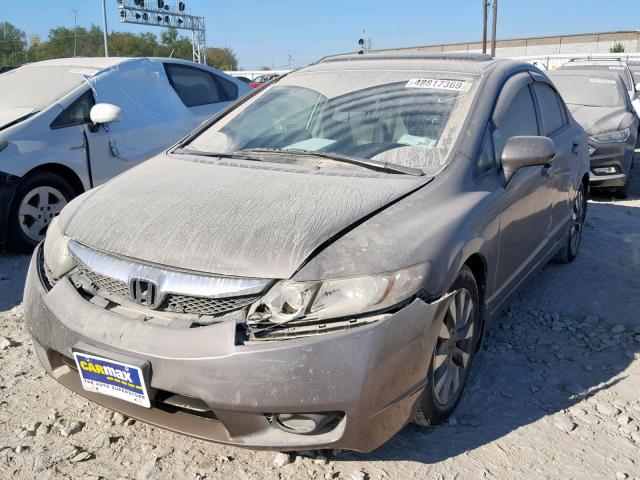 1HGFA16929L014028 - 2009 HONDA CIVIC EXL 灰色 照片 9