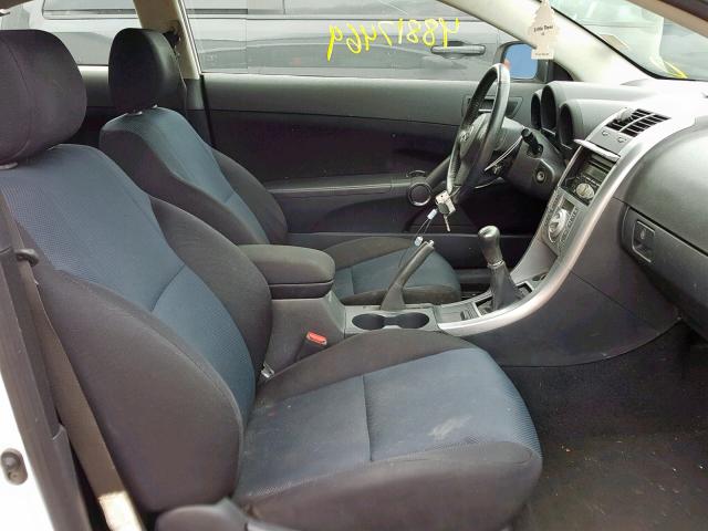 JTKDE177670160480 - 2007 TOYOTA SCION TC თეთრი ფოტო 5