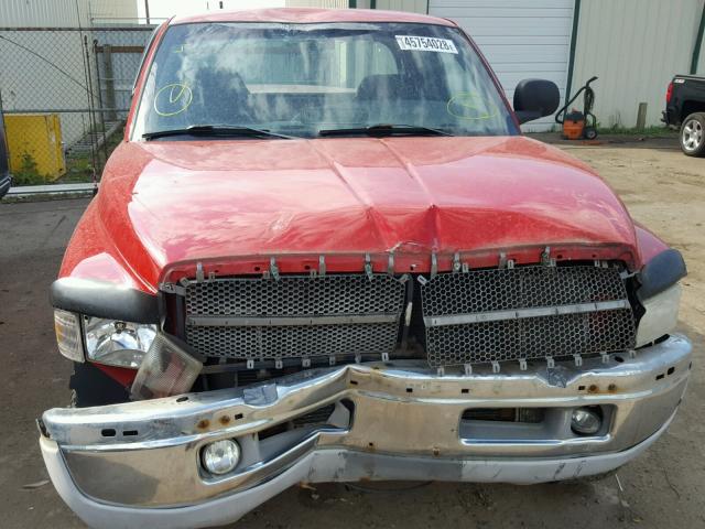 1B7KF23WXXJ579151 - 1999 DODGE RAM 2500 RED photo 7