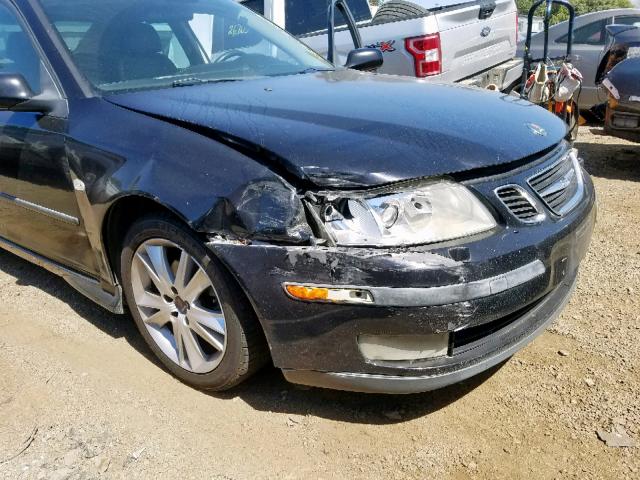 YS3FD49Y771139506 - 2007 SAAB 9-3 2.0T BLACK photo 9