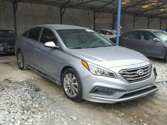 5NPE34AF2FH047193 - 2015 HYUNDAI SONATA SPO GRAY photo 1