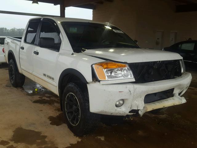 1N6BA0EC4DN314300 - 2013 NISSAN TITAN S WHITE photo 1