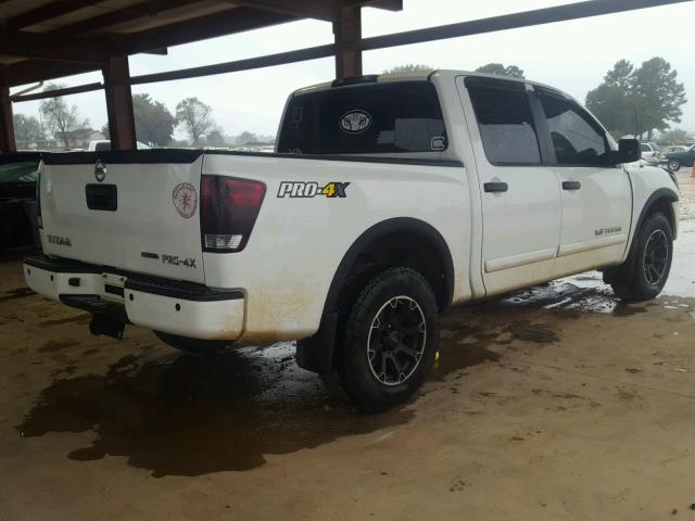 1N6BA0EC4DN314300 - 2013 NISSAN TITAN S WHITE photo 4