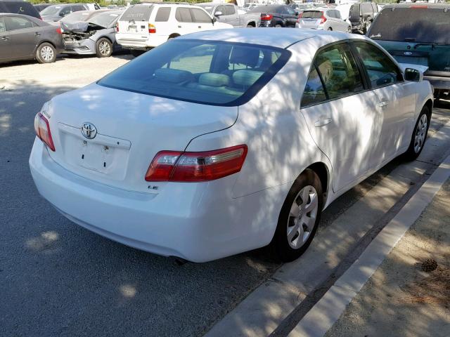 4T4BE46K59R099738 - 2009 TOYOTA CAMRY BASE WHITE photo 4