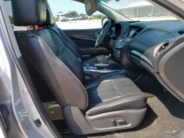 5N1AL0MNXDC309637 - 2013 INFINITI JX35 SILVER photo 5